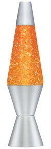 orange glitter lamp
